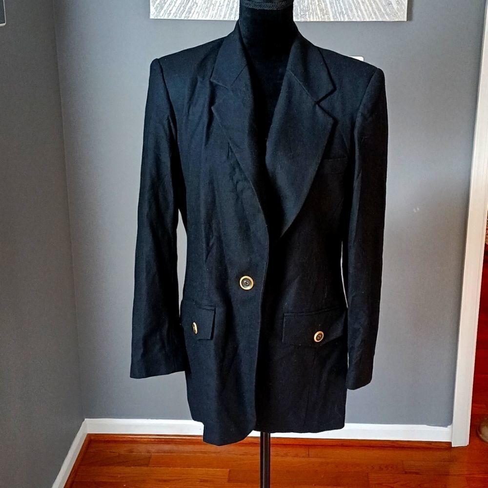 Vintage black carlisle jacket sz 10